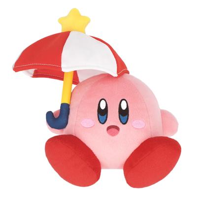Sanei Boeki Kirby of the Stars KP23 Зонтик Кирби Мягкая игрушка Высота 11 см