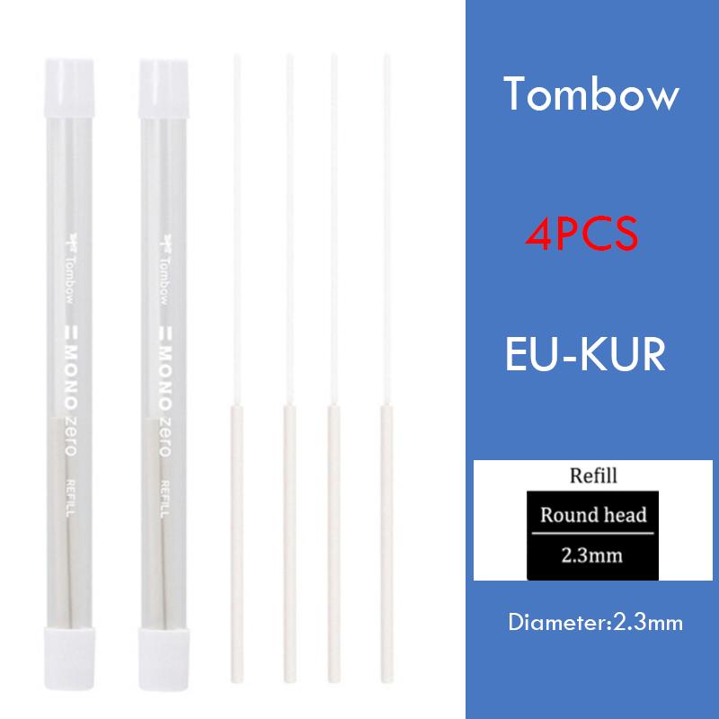 Tombow Mono Zero Механический ластик-ручка Сменные стержни Нажимного действия Для скетчинга Рисования Коррекции Детские ластики Художественные принадлежности