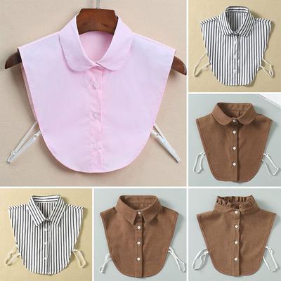 Fashion Fake Collar Blouse Vintage Detachable Shirt False Collar Lapel Blouse Top Women Clothes Accessories
