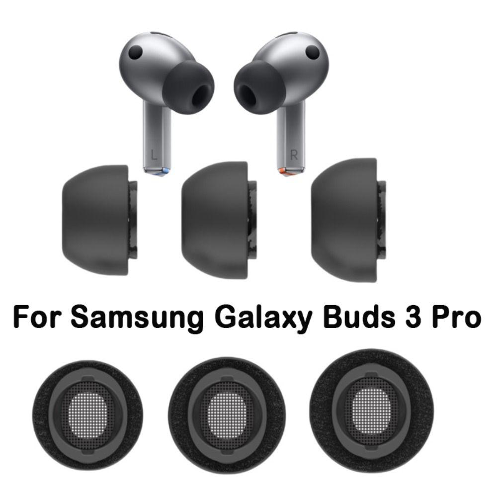 Сменные амбушюры из пены с эффектом памяти для Galaxy Buds 3 Pro, беспроводные наушники-вкладыши, противоскользящие, предотвращающие выпадение