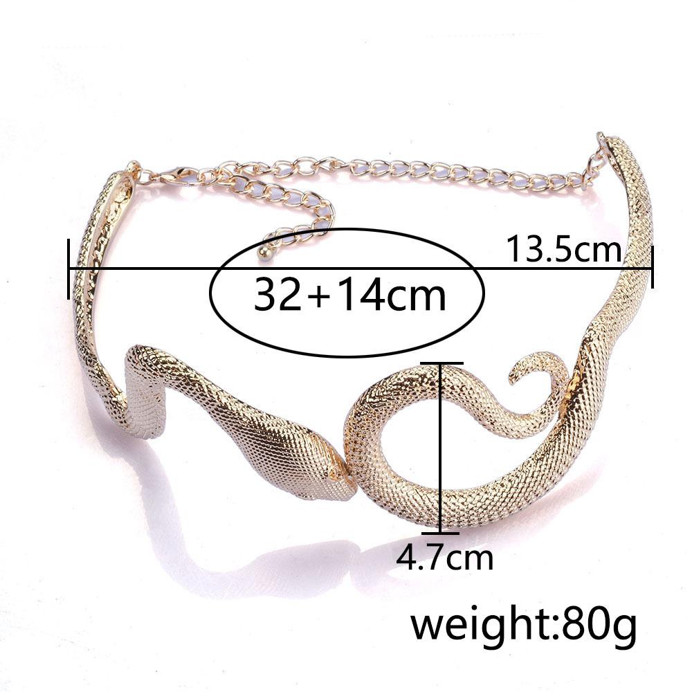 Alloy Animal Shape Snake Necklace Female Retro Simple Hip Hop Necklace