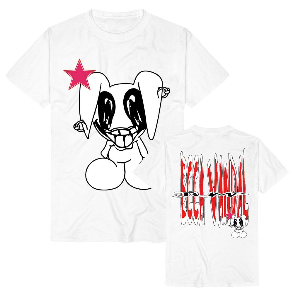 STAR BUNNY TEE ECCA VANDAL Singer Design T-shirt Graphic Print Merch Unisex Streetwear Cotton Short Sleeve Female Tshirts Soft