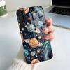 Чехол для телефона "Планеты Вселенной" для Samsung S26 S25 S24 FE S23 S22 S21 Plus S20 Ultra Note20Ultra Черная Стеклянная Крышка