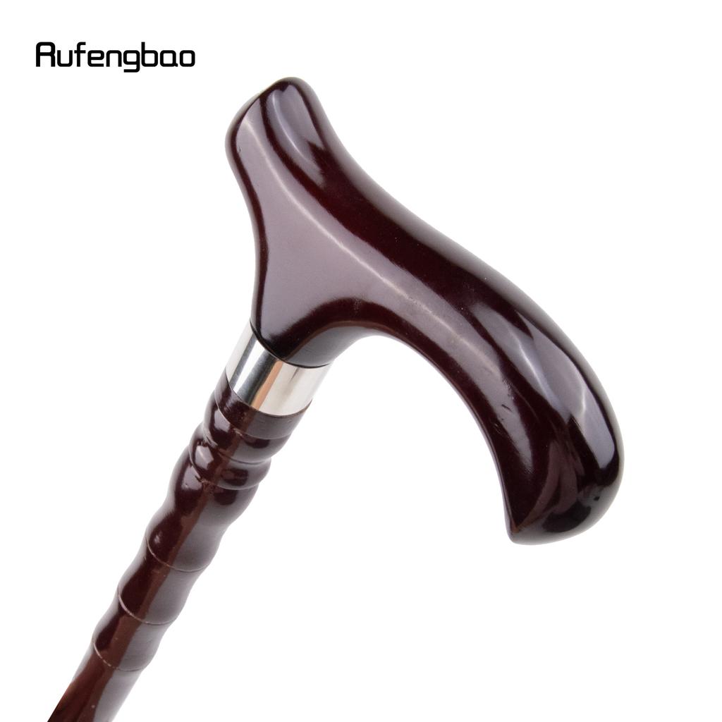 Коричневая деревянная трость с одним шарниром, модная, для ходьбы, декоративная, для косплея, на Хэллоуин, булава, костыль, жезл, посох, 92 см