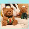 Dragon Boat Celebration Plush Bear With Short Fur For Gift Giving Decor And
