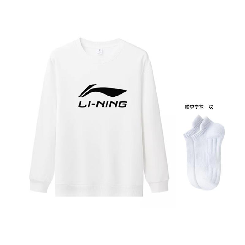 Мужские футболки Li Ning с круглым вырезом, средняя посадка YTLV113-3