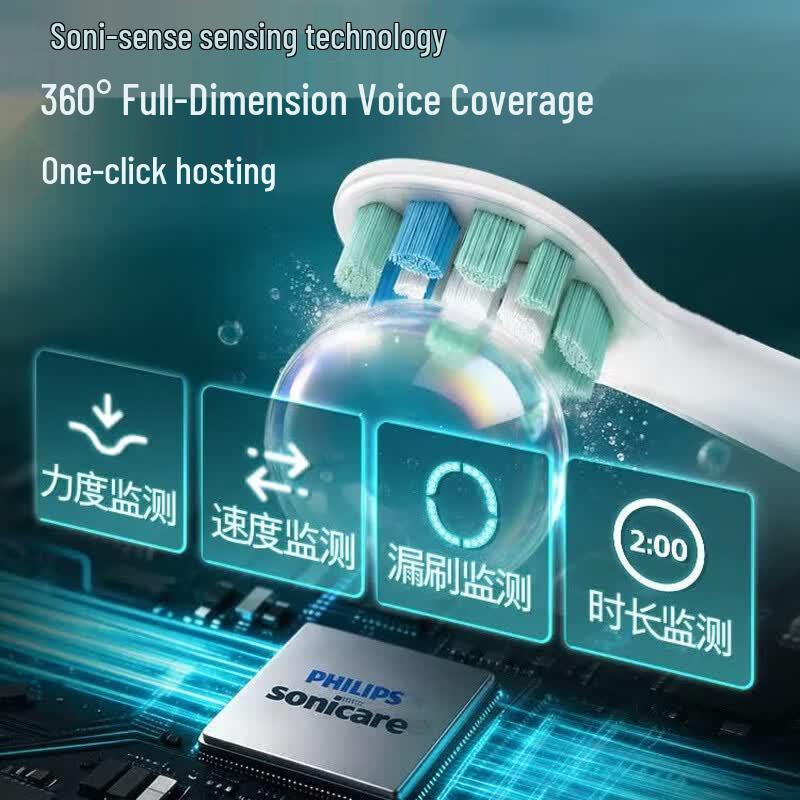 Philips Электрическая звуковая зубная щетка DiamondClean Smart Voice AI, вилка CN (адаптер в комплекте)