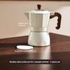 Двухклапанная мока-кофеварка Бытовая маленькая с ручным приводом Итальянская кофемашина Уличный набор кофейника для электрической плиты