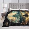 Bloodborne Video Game Blanket Fleece Decoration  Multi-function Ultra-Soft Throw Blankets for Home Car Bedspreads
