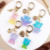 Silicone Mold Bear Rabbit Keychain Bag Accessory Key Holder Bag Charm Handmade Cute DIY Handmade Resin Epoxy Resin (Bear + Rabbit)