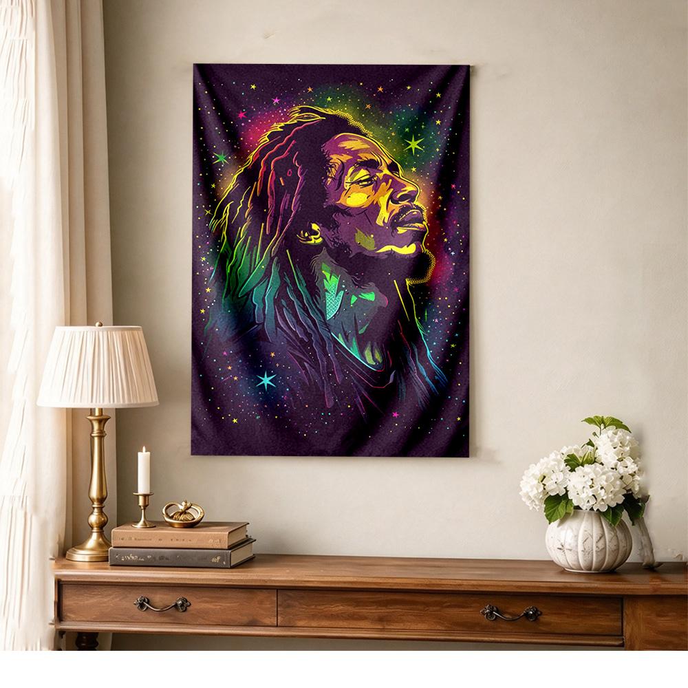 Bob Marley Aesthetic Tapestry Nordic Minimal Ideal for Living Room Studio Wall Dorm Wall Versatile Decor Boho Decor Perfect Gift for Dorm Roommate