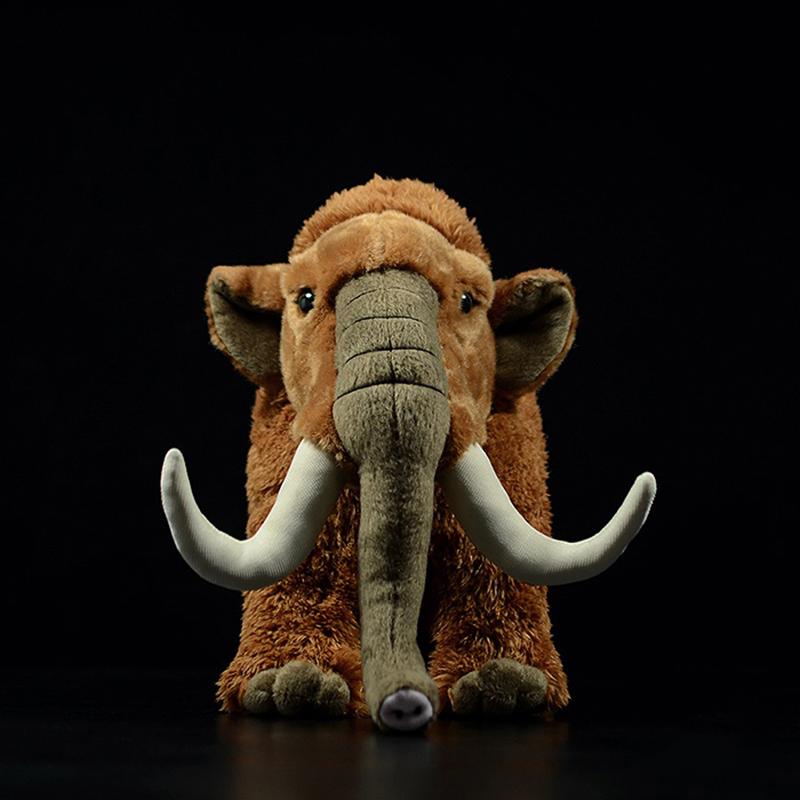 33 см имитация куклы мамонта, реалистичная мягкая плюшевая игрушка Mammuthus Primigenius, модель животных, детские рождественские подарки