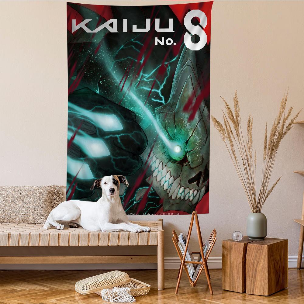 Настенный гобелен из журнала Shonen на тему кайдзю Интенсивное искусство монстров Смелый Дерзкий Акцент в комнате для энтузиастов манги про монстров и экшен
