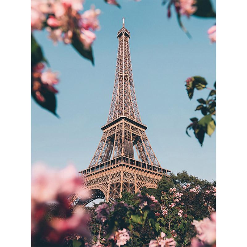 5D DIY Алмазная картина Полная дрель Пейзаж Смола Башня Алмазная вышивка Мозаика Набор для вышивки крестом Настенное искусство Домашний декор Подарок