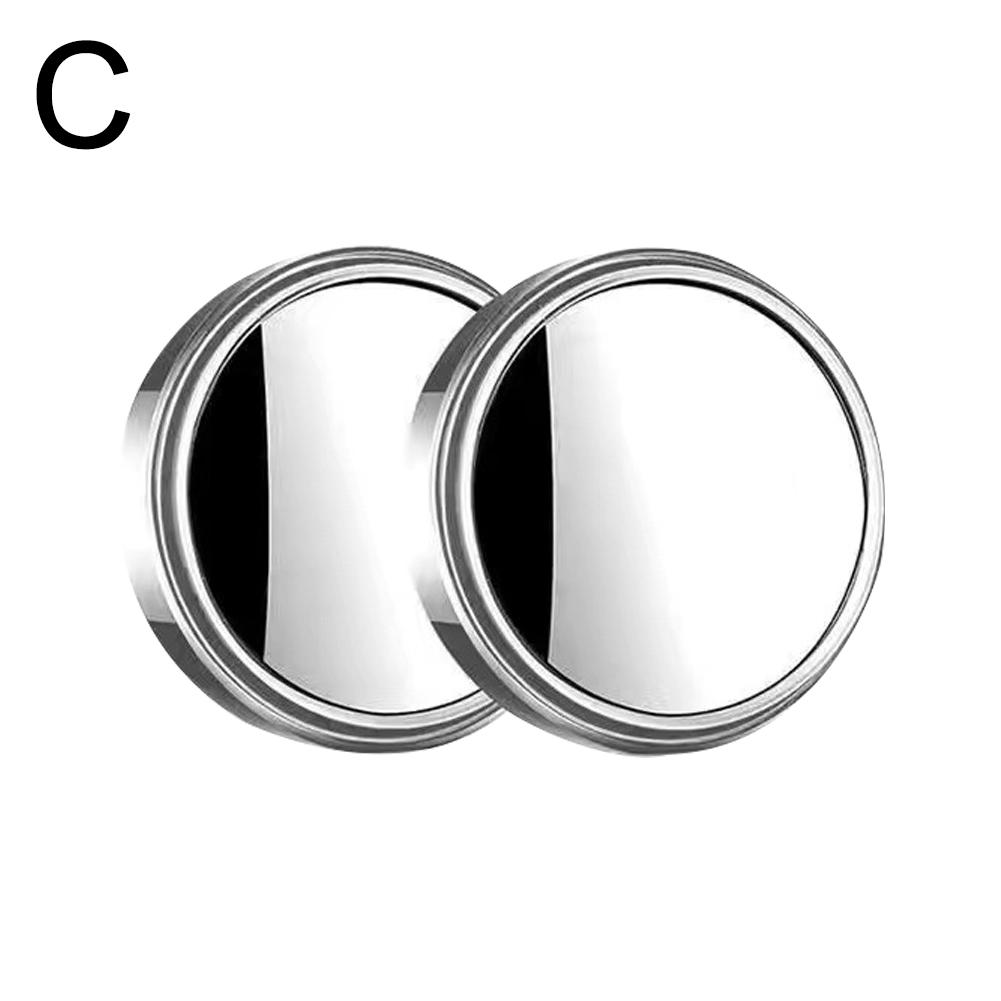 1 пара автомобильных зеркал заднего вида с присоской, 360-градусное слепое выпуклое зеркало, прозрачное зеркало заднего вида, вспомогательная круглая точечная рамка, регулируемая K5X3