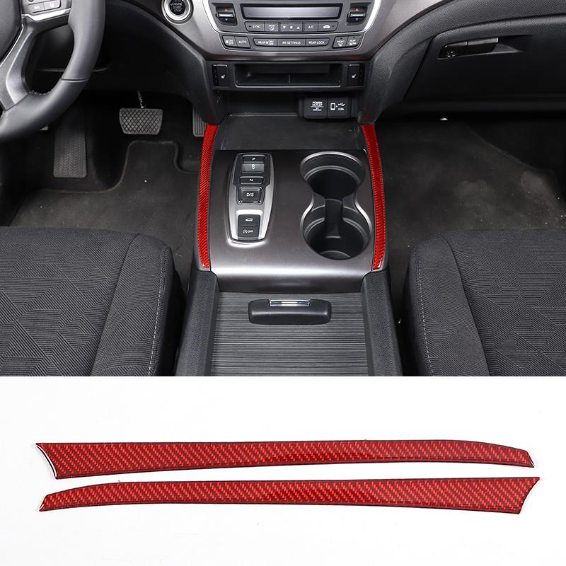 Для Honda Pilot 2015-2022 мягкое углеродное волокно автомобильный центр управления механизмом переключения передач панель крышка чашка воды рамка накладка наклейка