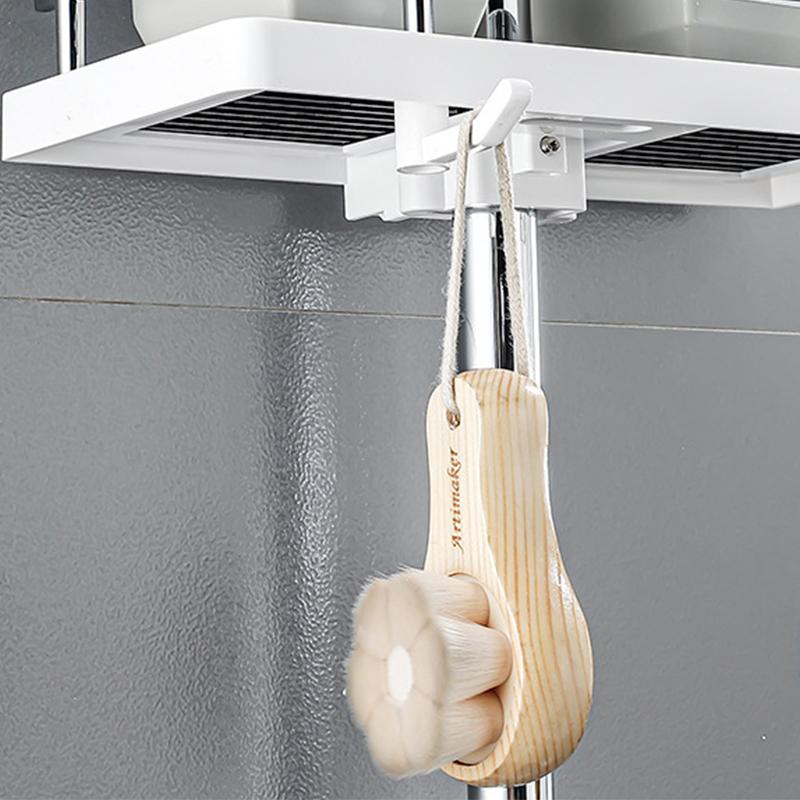 Полка для душа, подъемный кронштейн для дома, ванной комнаты, без отверстий, поднос для хранения душевой штанги для ванной комнаты