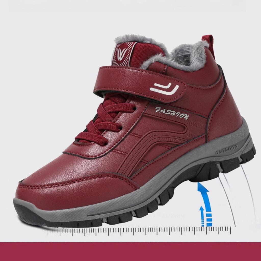 Хлопковая обувь, Женская обувь, Плюшевая, Утепленная, Обувь для походов, Зимние ботинки, Низкие, Женские ботинки