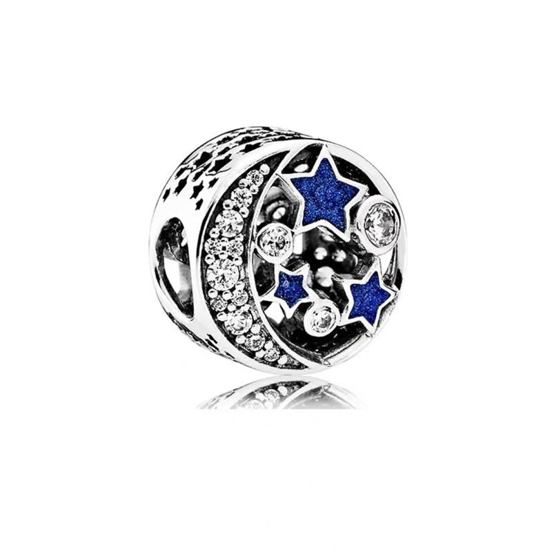 Горячая Распродажа Синий Горячий Воздух Сова Подвеска Шарм Зеленый Лист Сердце Циркон Бусина Подходит Оригинальный Европейский медный 925 Браслет DIY Циркон Подарок