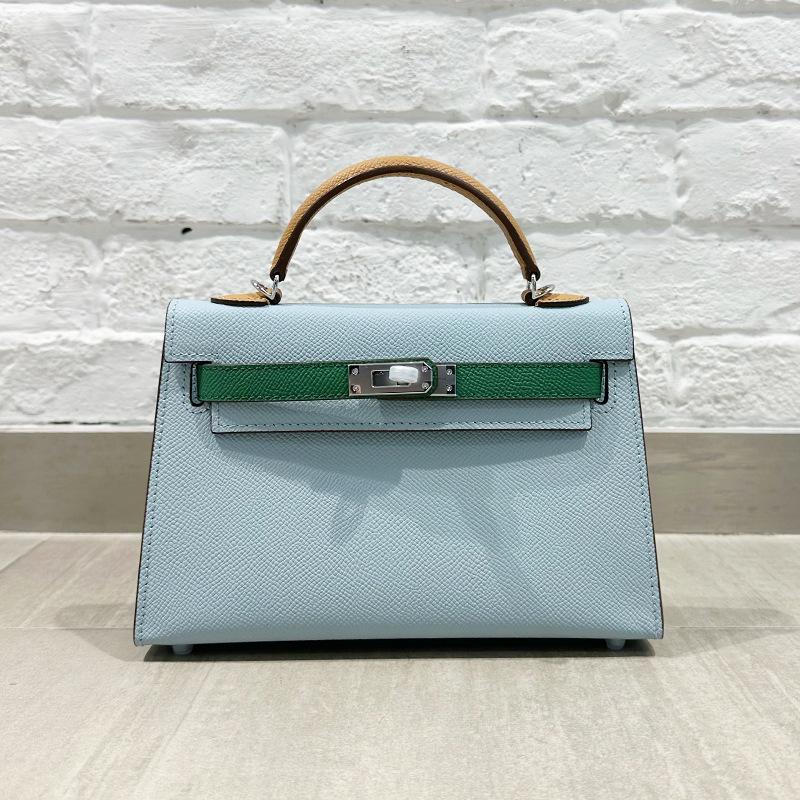 High End Quality Palm Pattern Mini Second-generation Bag Mini Bag Genuine Leather Women's Bag Cowhide Single Shoulder Handbag Crossbody Bag