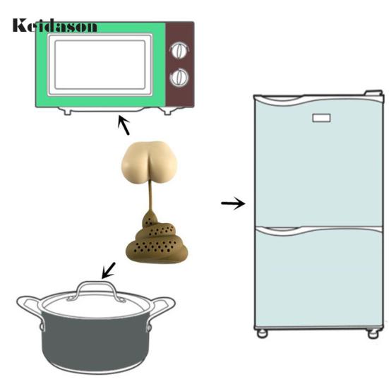 Фигурное чайное ситечко из силикона