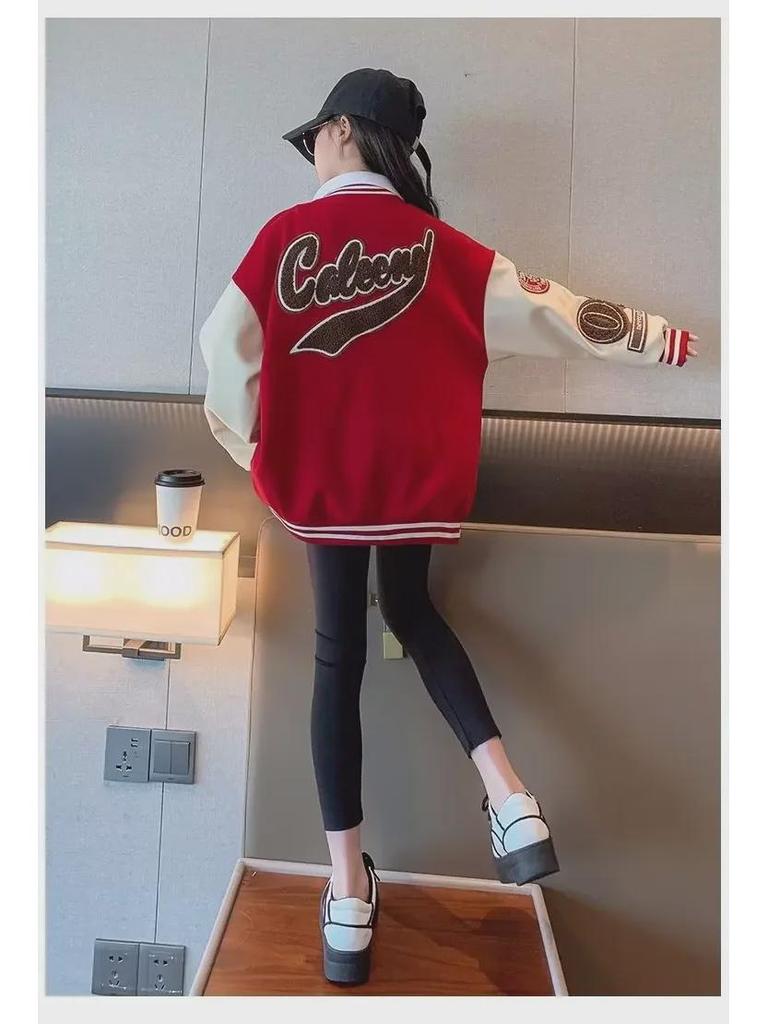 Стильные весенние и осенние пальто для девочек: Бейсбольные куртки и модные кардиганы для детей 8-9 лет