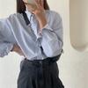 Blusas 2022, летний топ, женские рубашки, женская полосатая рубашка, блузки, топы, топы с длинными рукавами, шикарная женская блузка vetement femme