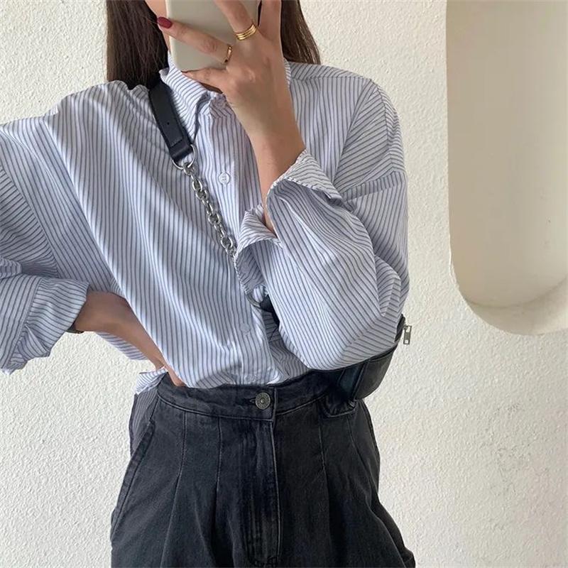 Blusas 2022, летний топ, женские рубашки, женская полосатая рубашка, блузки, топы, топы с длинными рукавами, шикарная женская блузка vetement femme