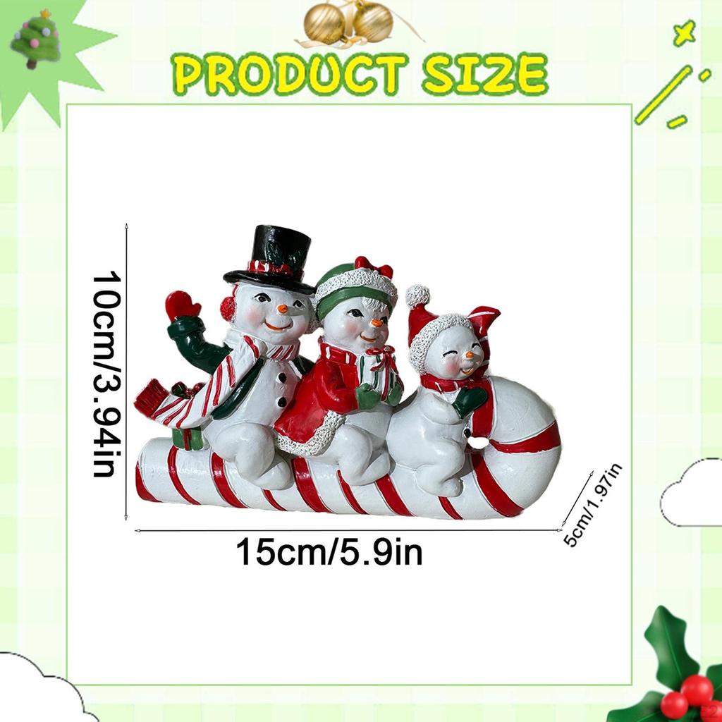 Рождественский леденец снеговик фигурка фигурка декор поделки подарок статуэтка для