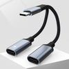 OTG Adapter Type C To Dual Type C Cable 2 In 1 USB Type C Audio Cable  for Phone/Earphone