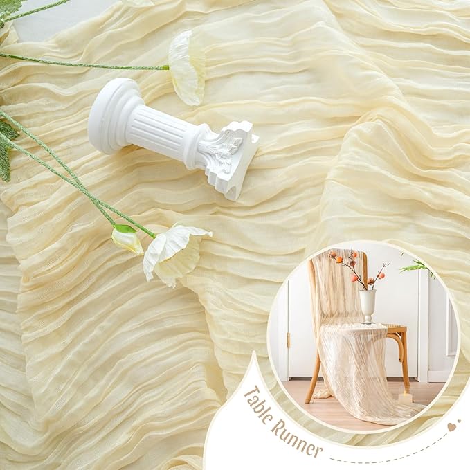 10 шт. марлевая дорожка для стола в деревенском стиле для свадебного декора, арки, драпировки, свадебного детского душа, дня рождения, праздника, вечеринки, праздника