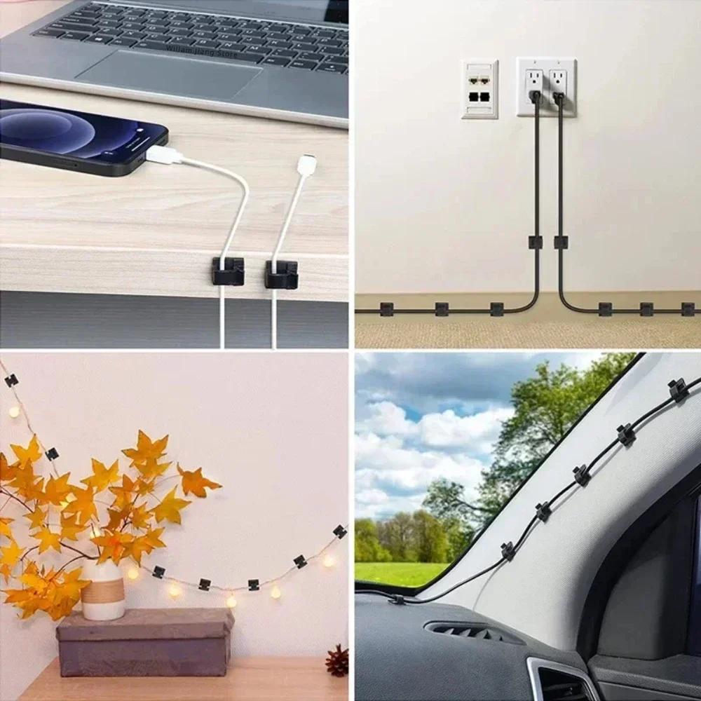 Clips Wire Arrangement 10/50PCS Cable Clearance Attache Electrician Pushing Tape Home Protector Guiding Line WINDER Fixations