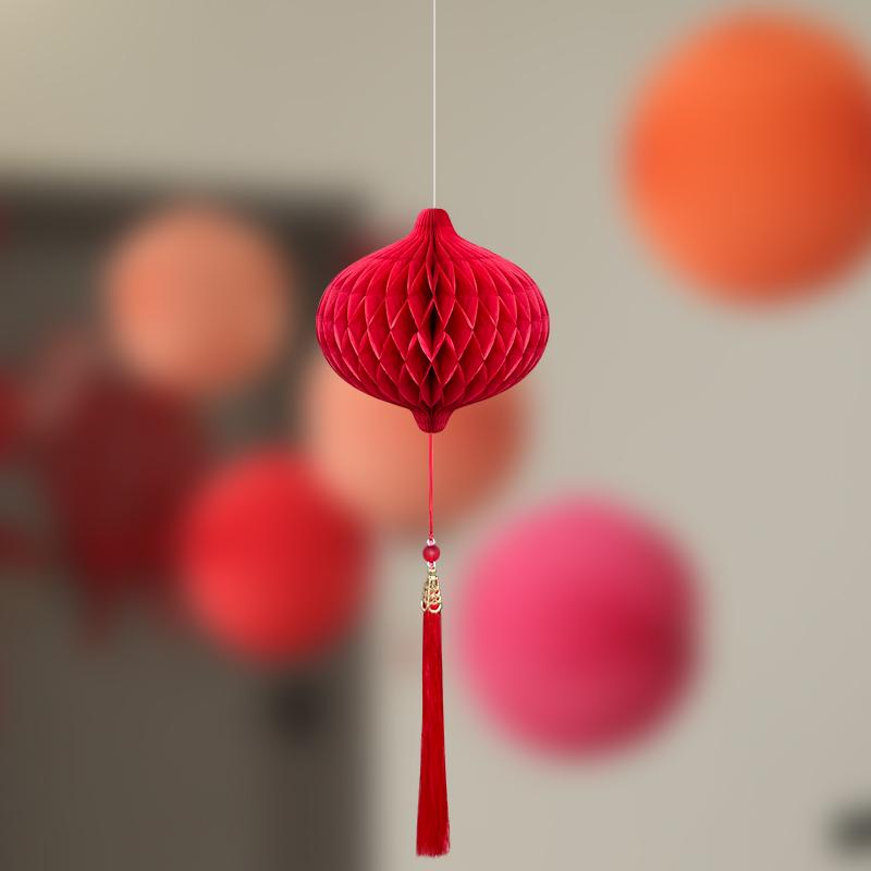 Набор для свадебного декора: Сотовые шары, Складные веера и Подвески «Двойное счастье» для комнаты жениха