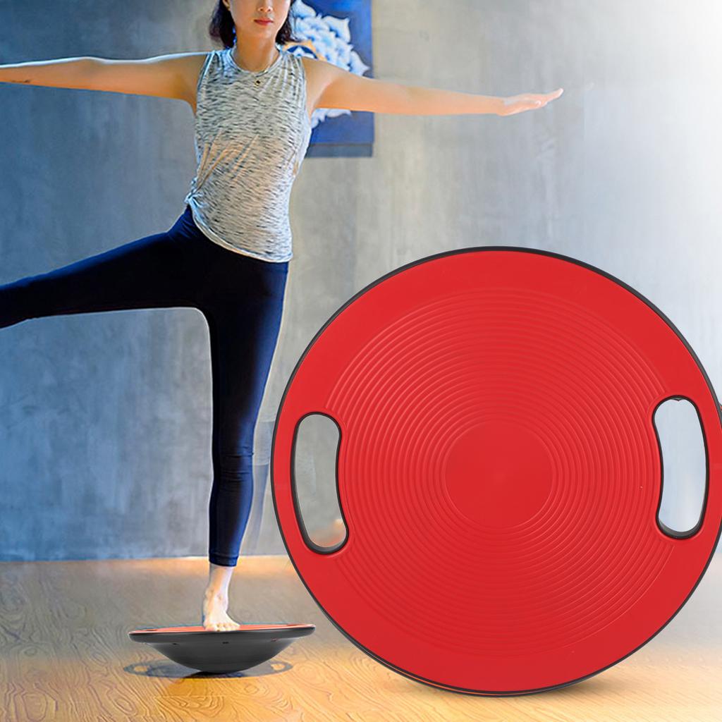 Wobble Balance Round Board Fitness Physio With Handles 40cm*10cm(Red)