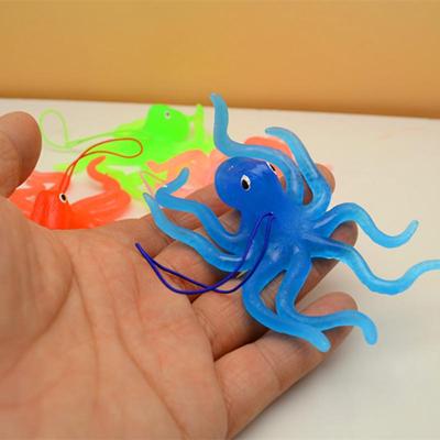 Мягкая резиновая игрушка - Морское животное: модель Осьминога и Кальмара для детей
