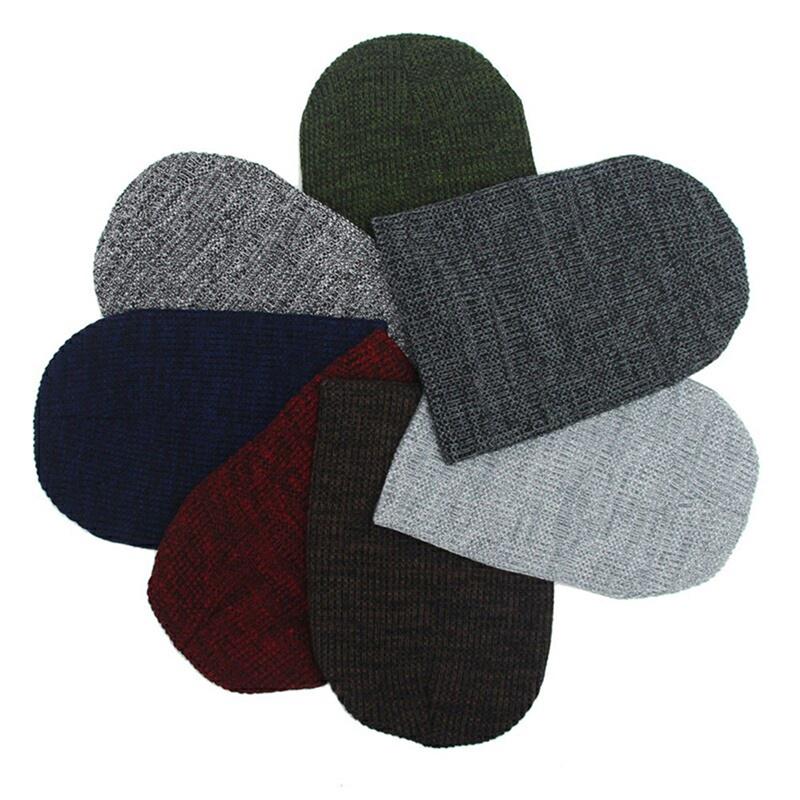 Winter Unisex Cotton Knit Hat Baggy Beanie Hat Crochet Outdoor Ski Cap Mask Skullies Toucas Gorros