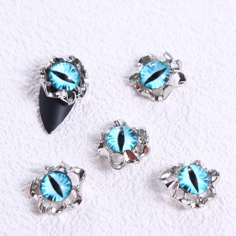 5Pcs/set Halloween Nail Charms Halloween Demon Nail Decorations Girls/Lady