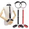 Sex Handcuff Wrist Tied with Neck Collar BDSM Sex Toys for Women Fetish Self Bondage Adult Games SM Handcuff Sex Straps