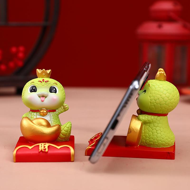 2025 год Змеи Украшение Мультфильм Счастливая Змея Фигурка Микро Пейзаж Автомобиль Интерьер Домашний Рабочий Стол Украшение