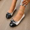 Bow Design Women Flats Spring Women Shoes Shallow Mouth Loafers Designer Oxford Shoes New Fashion Casual Ballet Soft Sole Shoes