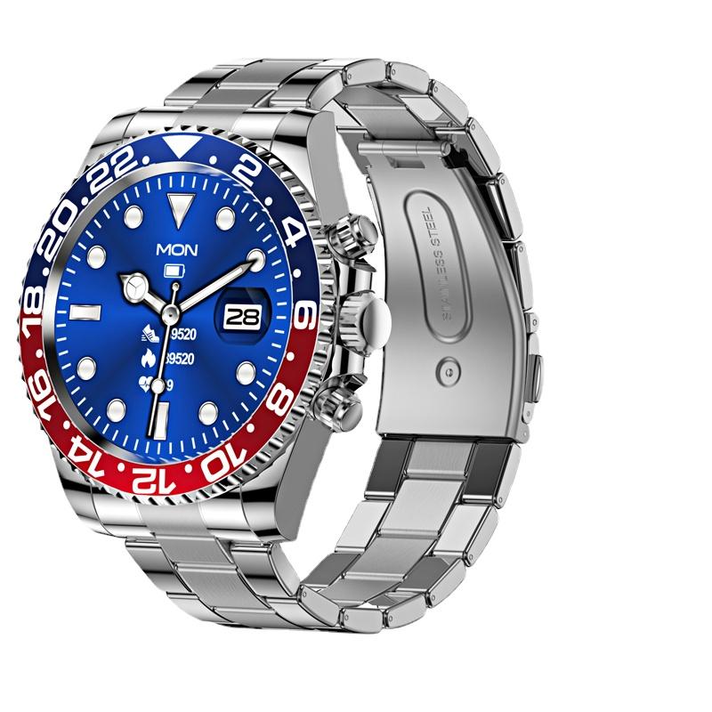 Роскошные умные часы AW12 из нержавеющей стали для женщин и мужчин, круглый экран с полным сенсорным управлением, фитнес, Bluetooth-звонки, смарт-часы