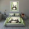 Panda bamboo design. Bedding Duvet cover sets Duvet covers Pillowcases gifts (1 * Duvet Cover 2 * Pillowcases, without duvet insert)