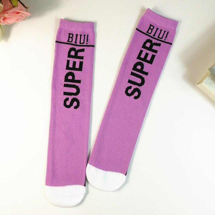 Новые чулки, модные детские хлопковые чулки с надписью, чулки