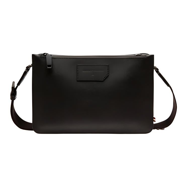 Bally Silvar.Sbc Logo Print Two-In-One Canvas Tote Crossbody Bag Men Bags Black 6236811