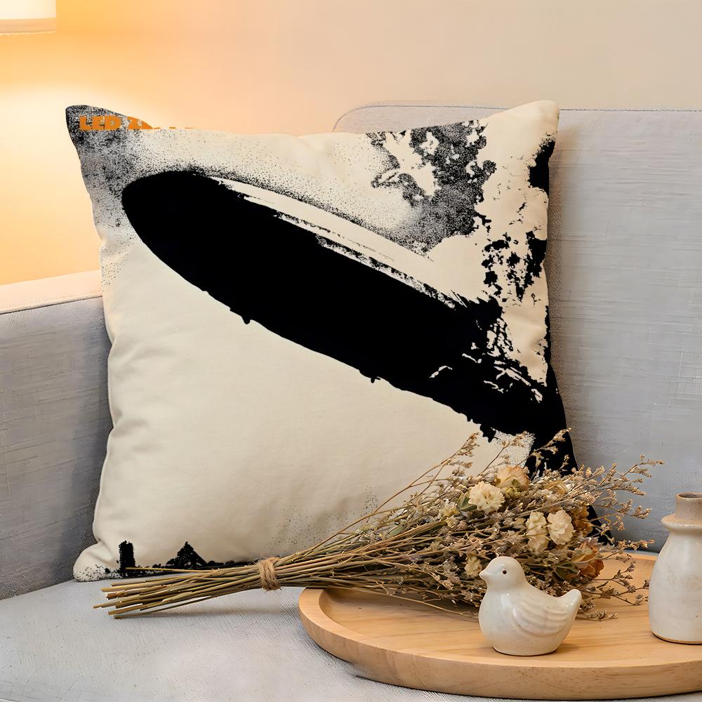 Cushion Cover Linen SkinFriendly Soft Decorative Case for Sofa Home Decor Band LLed ZZeppelin Pillow cover