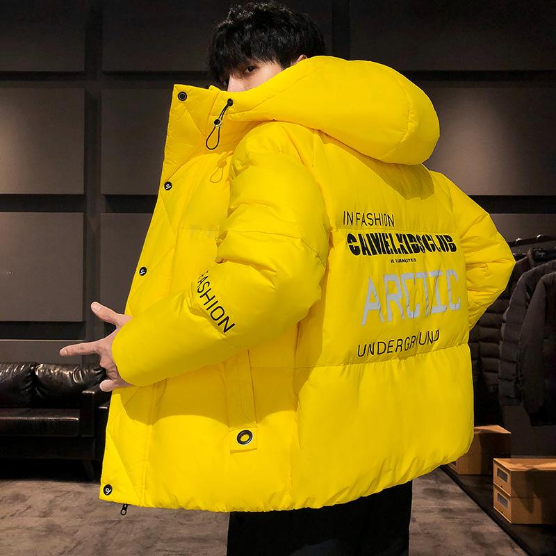 Winter Men Colorful Bubble Coat Loose Thick Jacket Men's Streetwear Hip Hop Parka Korean Clothes Puffer Jackets Warm Jacket