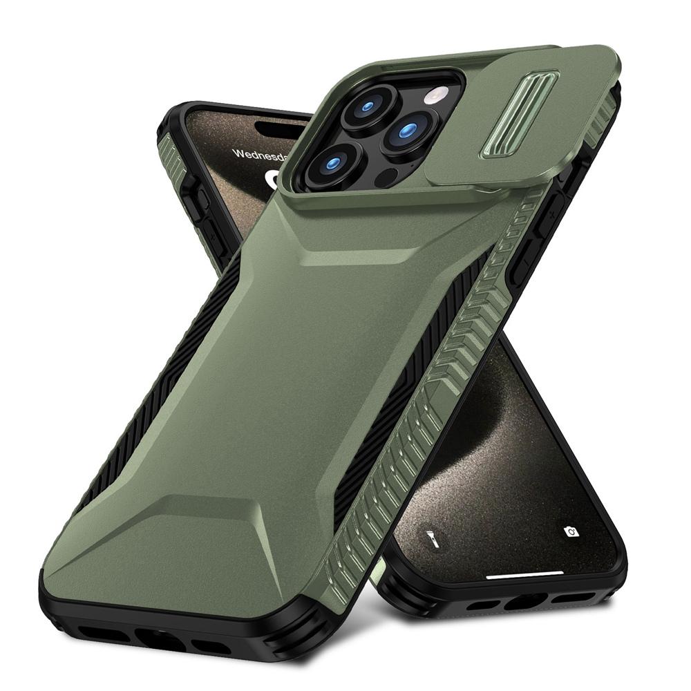 KEYSION Противоударный защитный чехол для iPhone 15 Pro Max 15 Plus, защитный чехол для объектива камеры Slide для iPhone 12 13 14 Pro Max