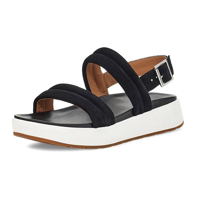 UGG Lynnden Открытые повседневные спортивные сандалии с открытым носком Черные Женские 1111071-BLK