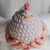 Cute Chicken Plush Chicken Toy Stuffed Chicken Decorations Mama and Mini Mabel Chicken Crochet Stuffed Animal for Kids