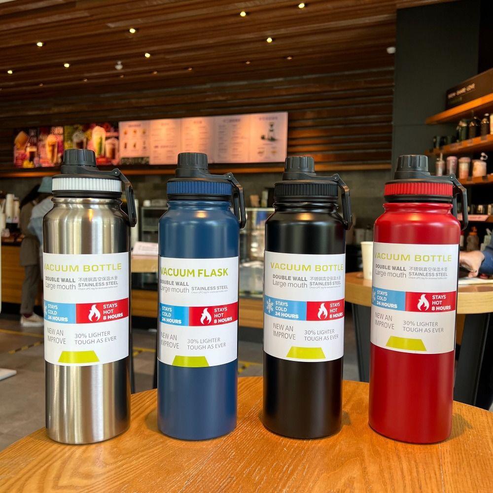 600/800ml Insulated Cup Leakproof Sports Water Bottle Vacuum Flask For Outdoor/Travel